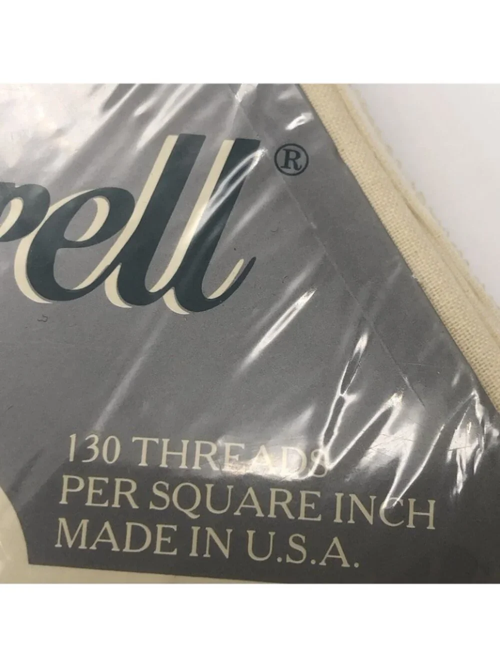 Vintage Lady Pepperell No Iron Standard Pillowcases cream cotton blend NOS
